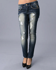 Baby Phat Distressed Denim Jeans