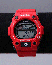 G Shock Casio Rescue Concept 7900 Red Watch