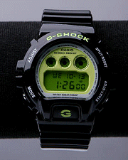 Black Green G-Shock The 6900 Watch