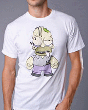 Kid Robot Zombie Homer Tee Shirt